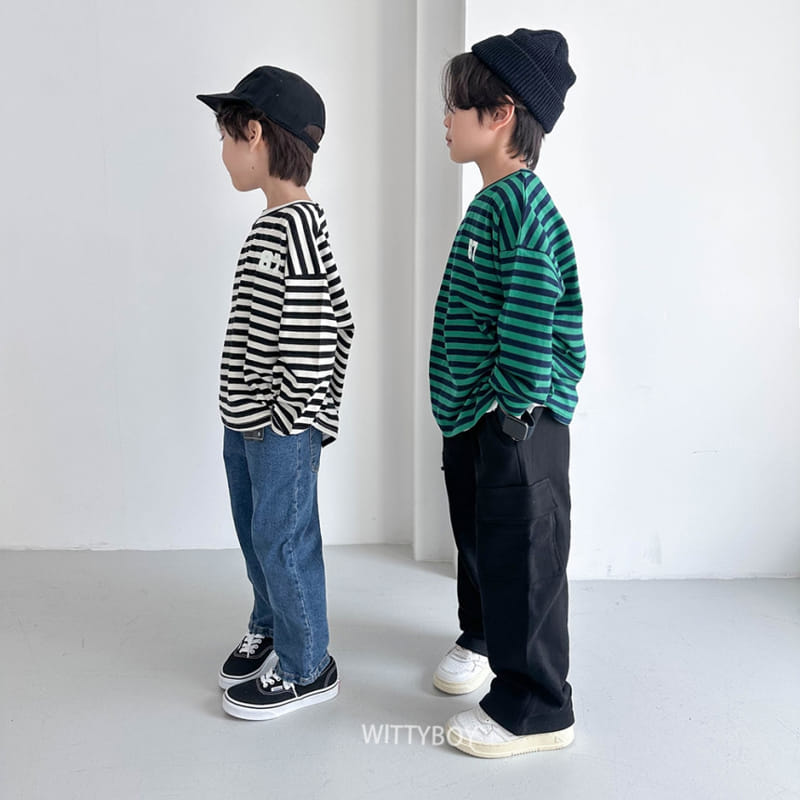 Witty Boy - Korean Children Fashion - #minifashionista - 87 Stripes Tee - 9