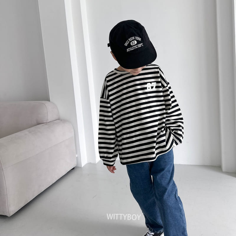 Witty Boy - Korean Children Fashion - #prettylittlegirls - 87 Stripes Tee - 10