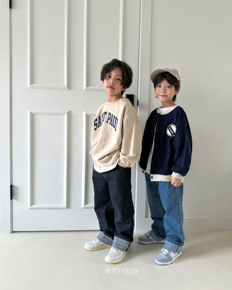 Witty Boy - Korean Children Fashion - #stylishchildhood - Saint Sweatshirt