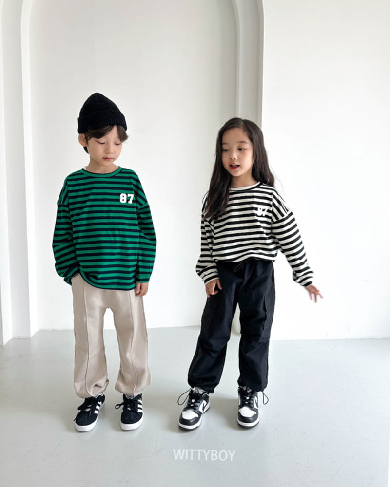 Witty Boy - Korean Children Fashion - #todddlerfashion - 87 Stripes Tee - 11