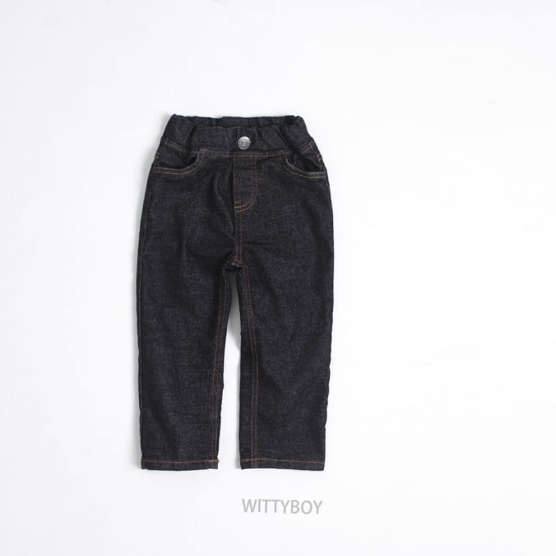 Witty Boy - Korean Children Fashion - #toddlerclothing - Selvedge Jeans