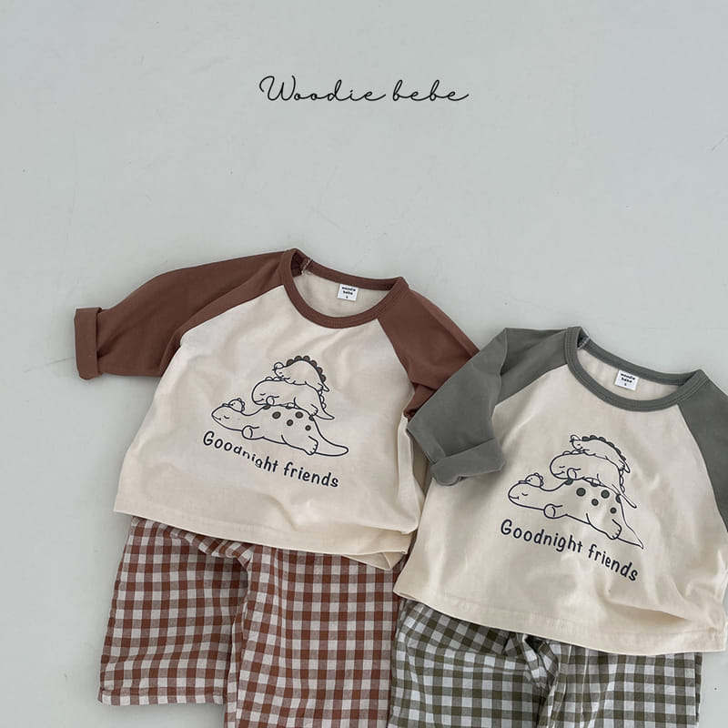 Woodie - Korean Baby Fashion - #babyboutique - Jurassic Top Bottom Set