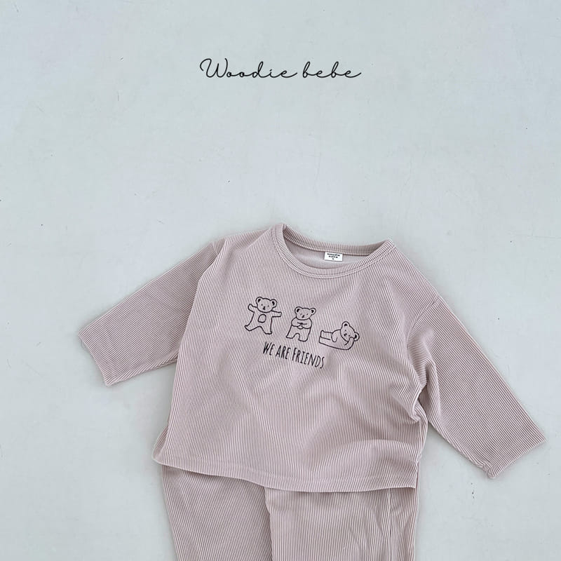 Woodie - Korean Baby Fashion - #babyboutiqueclothing - Uni Top Bottom Set - 5