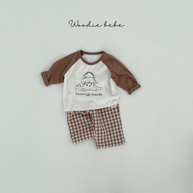 Woodie - Korean Baby Fashion - #babyboutiqueclothing - Jurassic Top Bottom Set - 2