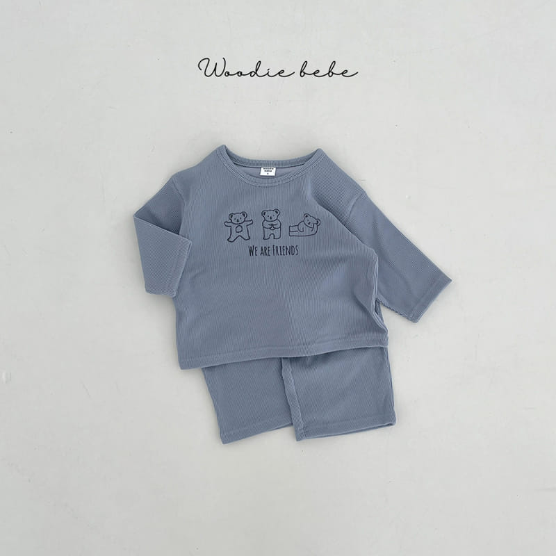 Woodie - Korean Baby Fashion - #babyboutiqueclothing - Uni Top Bottom Set - 7