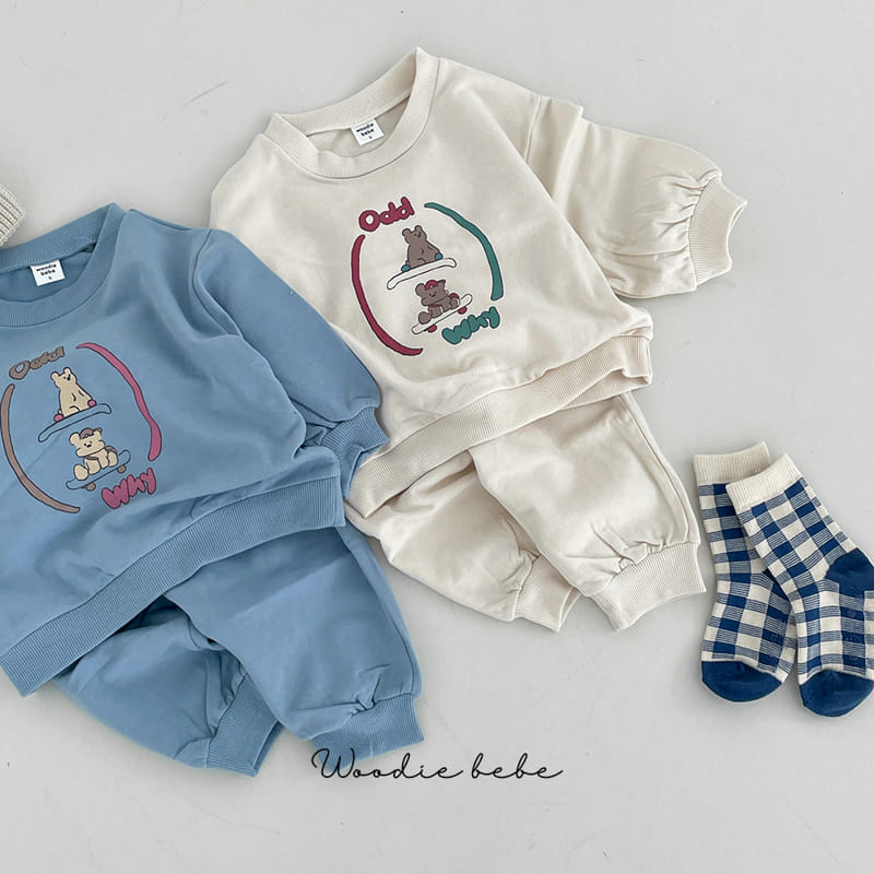 Woodie - Korean Baby Fashion - #babyboutiqueclothing - Odd Top Bottom Set - 6