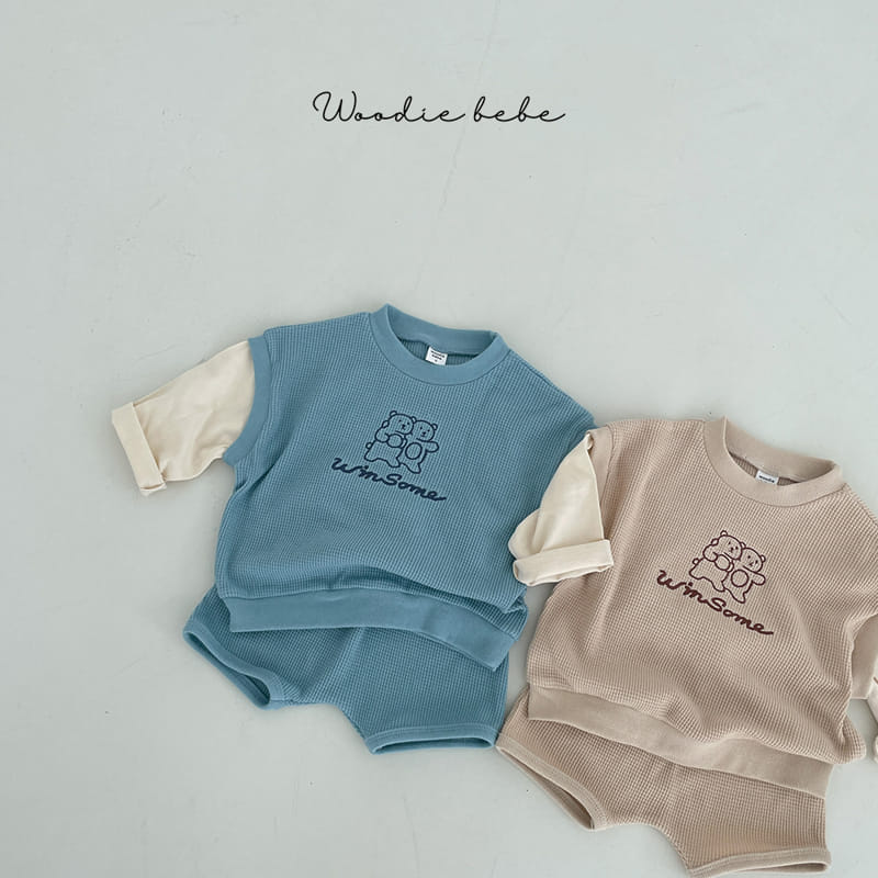 Woodie - Korean Baby Fashion - #babyfashion - Coach Top Bottom Set