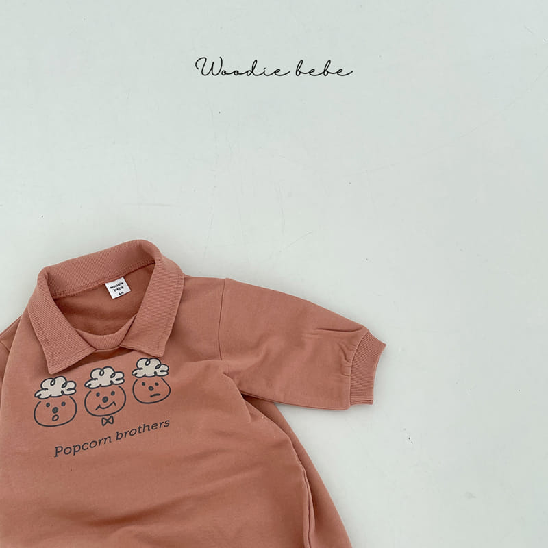 Woodie - Korean Baby Fashion - #babyoninstagram - Pop Corn Top Bodysuit - 4