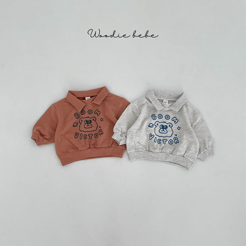 Woodie - Korean Baby Fashion - #babyootd - Victor Bear Tee