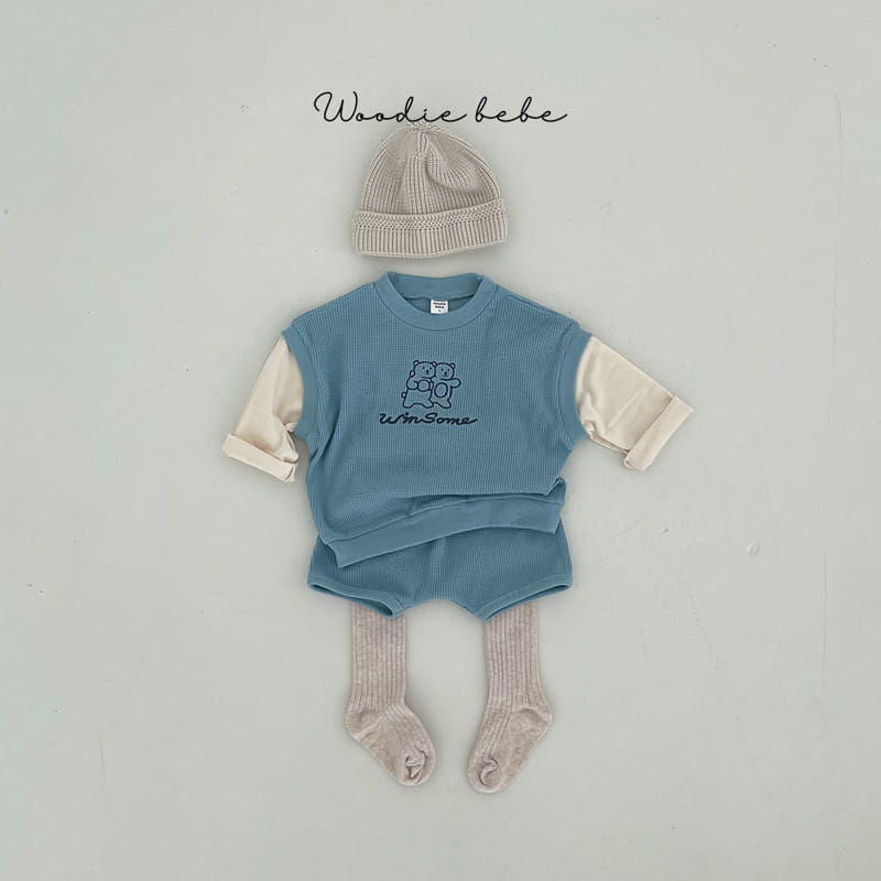 Woodie - Korean Baby Fashion - #babyootd - Coach Top Bottom Set - 8