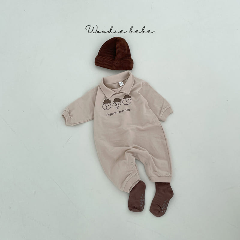 Woodie - Korean Baby Fashion - #babyoutfit - Pop Corn Top Bodysuit - 6