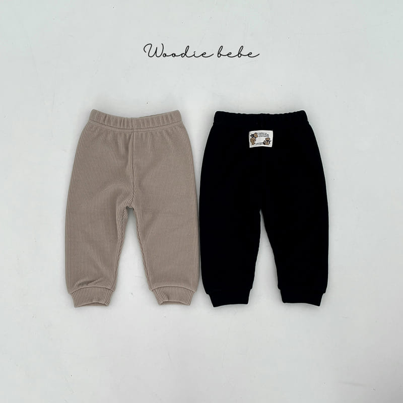 Woodie - Korean Baby Fashion - #babyoutfit - Rib Pants