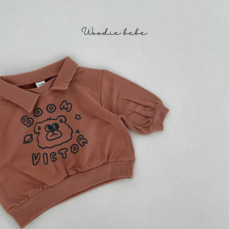 Woodie - Korean Baby Fashion - #babyoutfit - Victor Bear Tee - 3