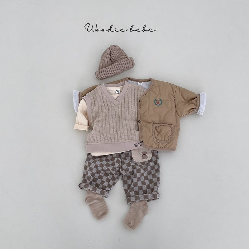 Woodie - Korean Baby Fashion - #babyoutfit - Tie Bear  Jumper - 8