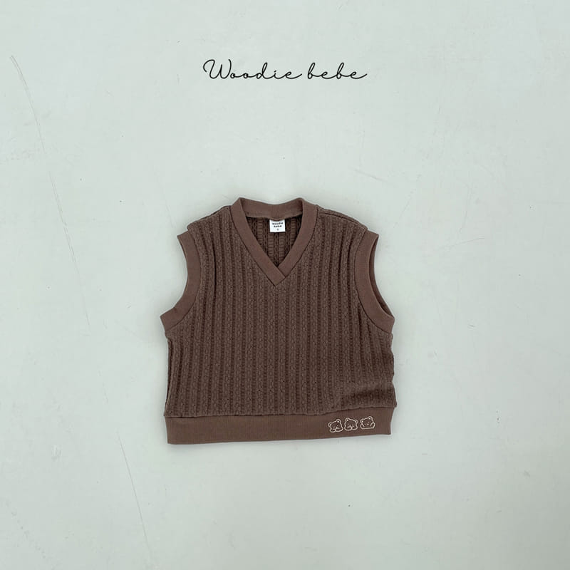 Woodie - Korean Baby Fashion - #onlinebabyshop - Time Vest - 3