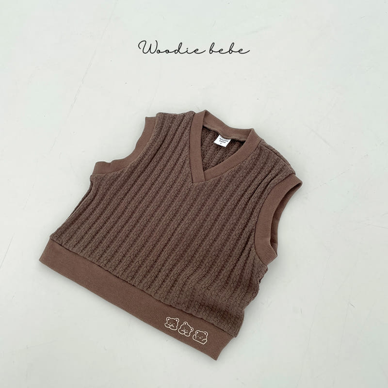 Woodie - Korean Baby Fashion - #onlinebabyshop - Time Vest - 4