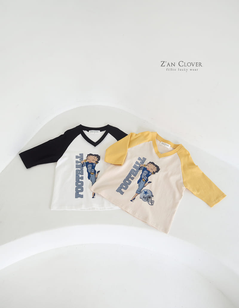 Zan Clover - Korean Children Fashion - #childofig - Football Beaty Bub Long Tee