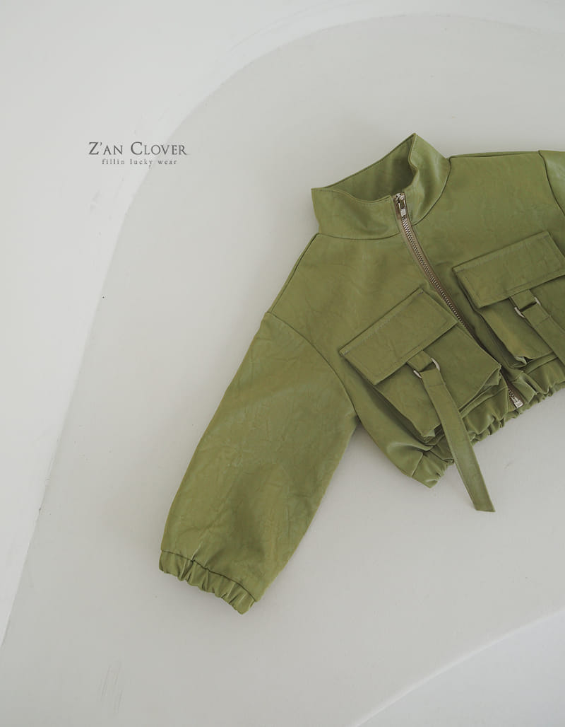 Zan Clover - Korean Children Fashion - #childofig - Leather Cargo Jumper - 8