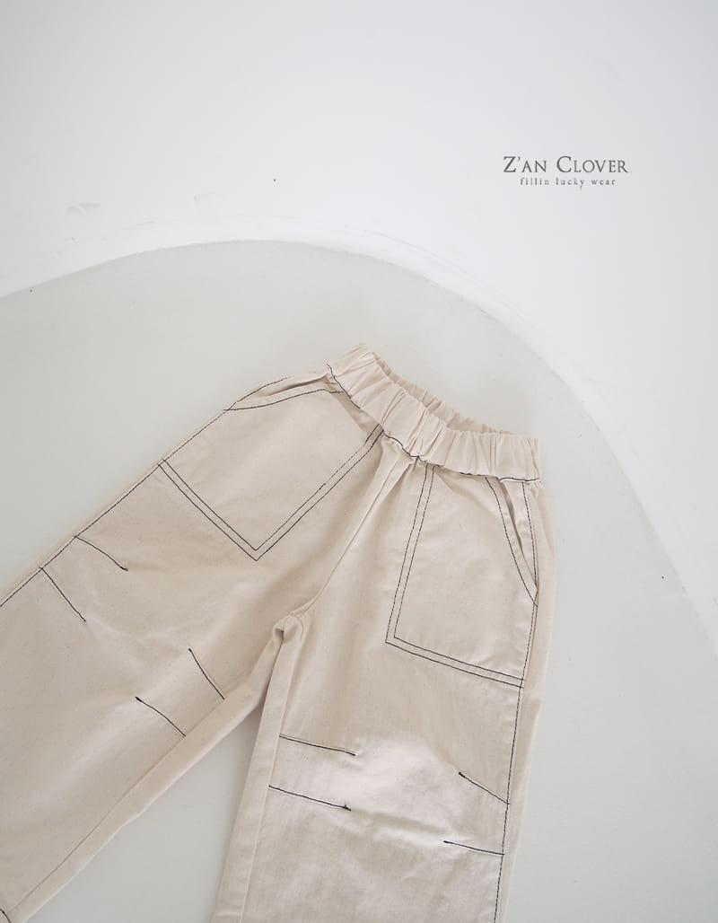 Zan Clover - Korean Children Fashion - #childofig - Stitch Pocket Pants - 6