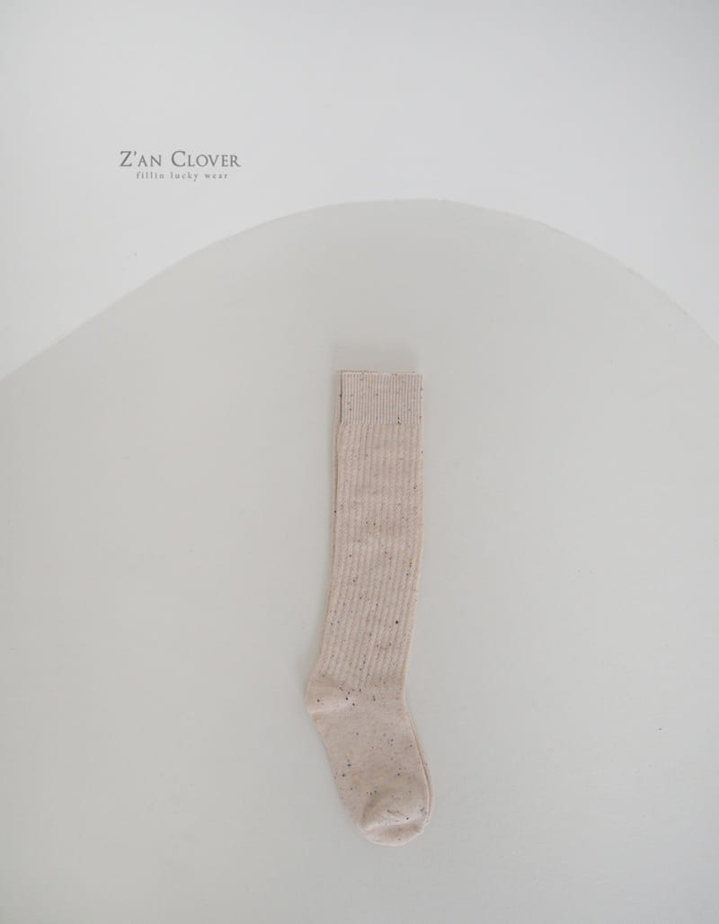 Zan Clover - Korean Children Fashion - #stylishchildhood - Plain Ober Knee Socks - 4