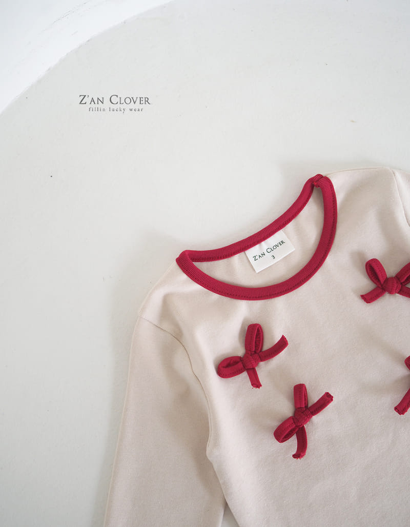 Zan Clover - Korean Children Fashion - #childofig - Ribbon Tee - 6