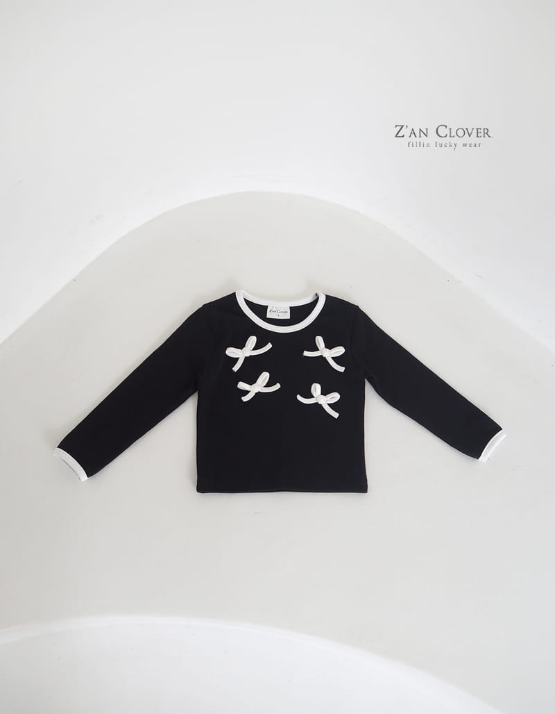 Zan Clover - Korean Children Fashion - #childrensboutique - Ribbon Tee - 7