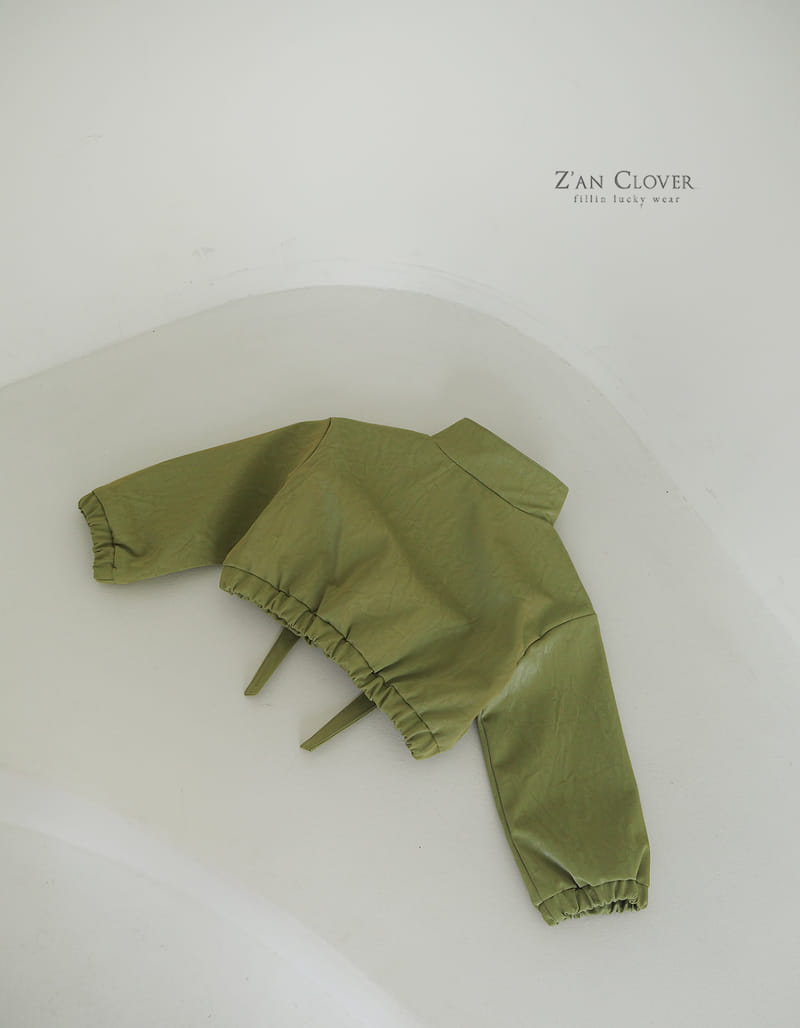 Zan Clover - Korean Children Fashion - #designkidswear - Leather Cargo Jumper - 10