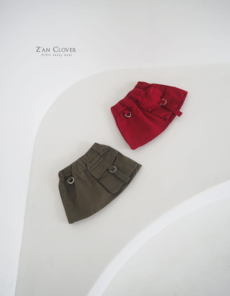 Zan Clover - Korean Children Fashion - #designkidswear - D Ring Skirt