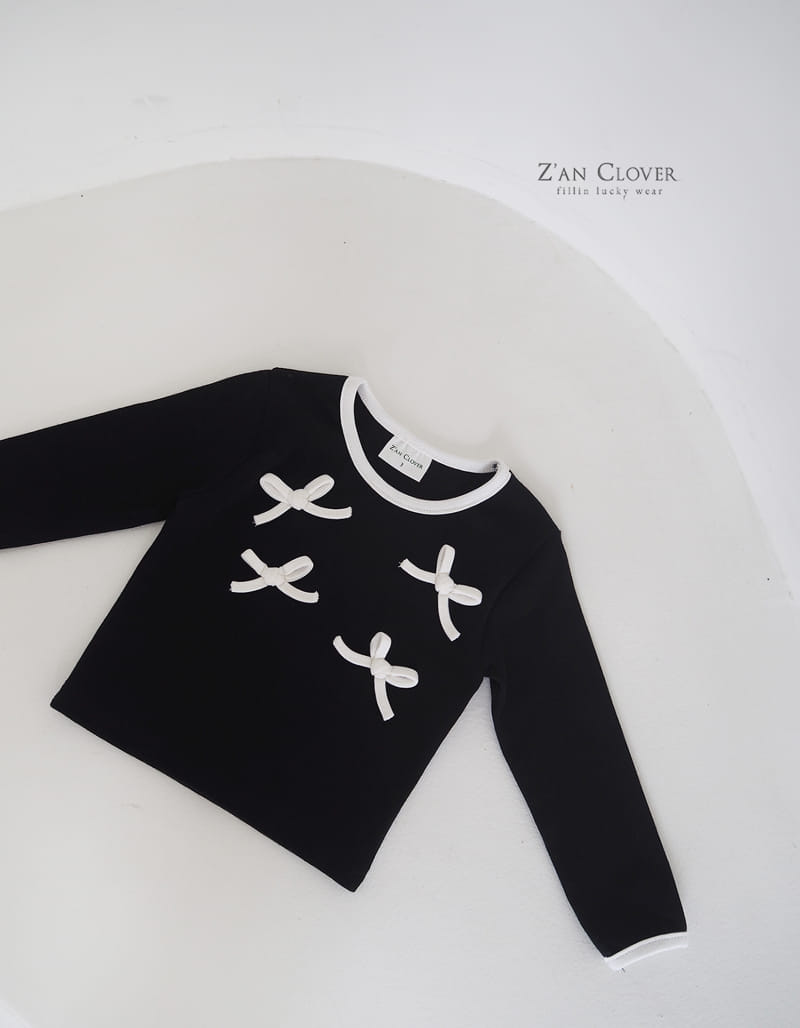 Zan Clover - Korean Children Fashion - #designkidswear - Ribbon Tee - 8