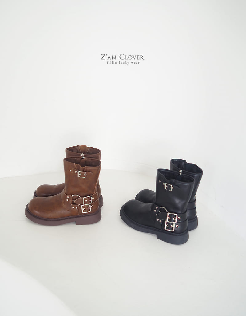 Zan Clover - Korean Children Fashion - #discoveringself - Leather Buckle Boots - 2