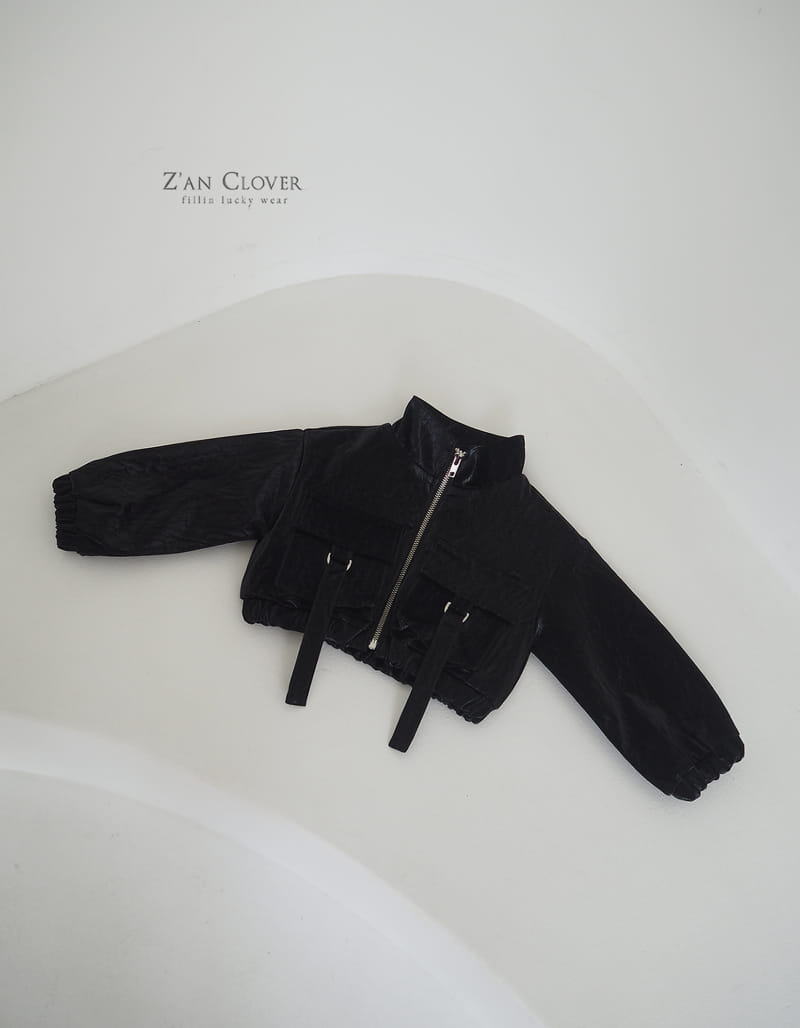 Zan Clover - Korean Children Fashion - #fashionkids - Leather Cargo Jumper - 12