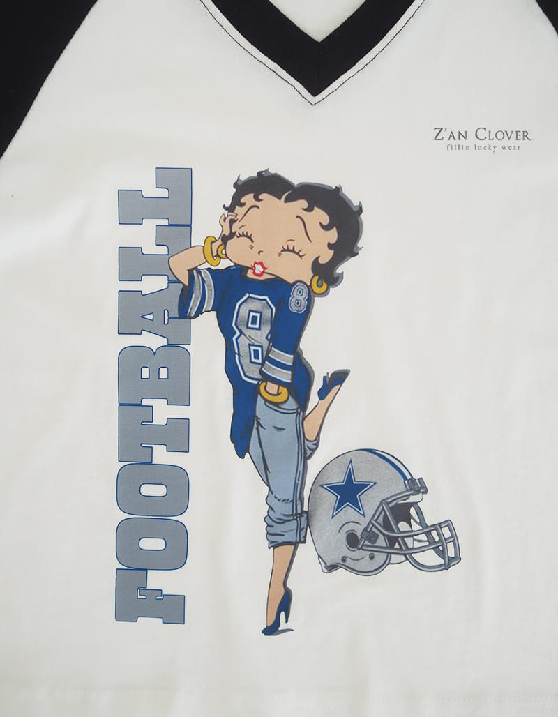 Zan Clover - Korean Children Fashion - #kidsshorts - Football Beaty Bub Long Tee - 6