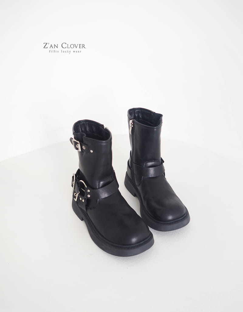 Zan Clover - Korean Children Fashion - #magicofchildhood - Leather Buckle Boots - 9