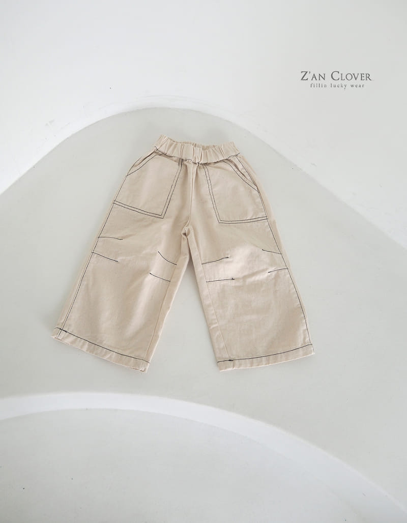 Zan Clover - Korean Children Fashion - #prettylittlegirls - Stitch Pocket Pants - 5