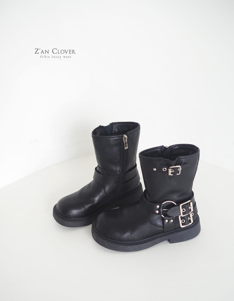 Zan Clover - Korean Children Fashion - #prettylittlegirls - Leather Buckle Boots - 11