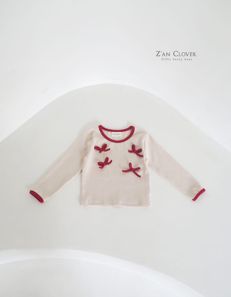 Zan Clover - Korean Children Fashion - #minifashionista - Ribbon Tee - 4