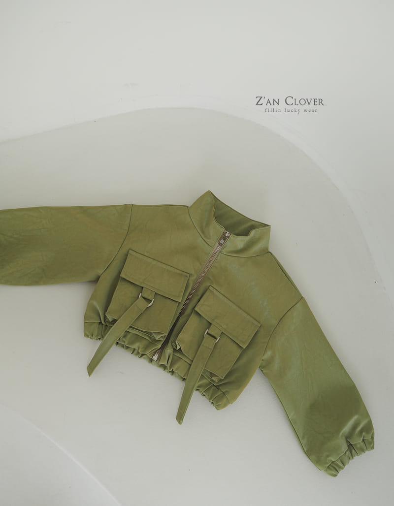 Zan Clover - Korean Children Fashion - #stylishchildhood - Leather Cargo Jumper - 7