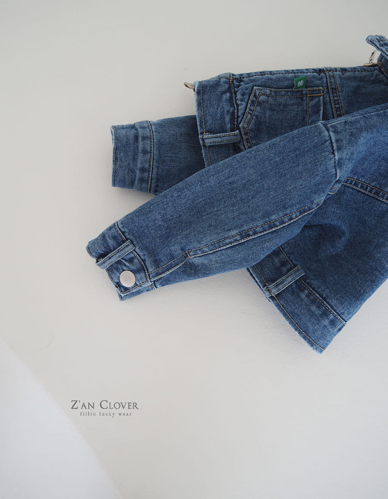 Zan Clover - Korean Children Fashion - #toddlerclothing - Today Denim Jumper - 7