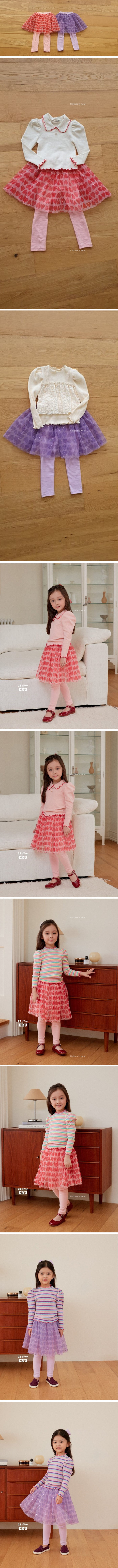 e.ru - Korean Children Fashion - #childofig - Heart Skirt Leggings