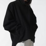 LUX oversized wool cocoon pea coat  