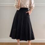 Three Pintuck Skirt