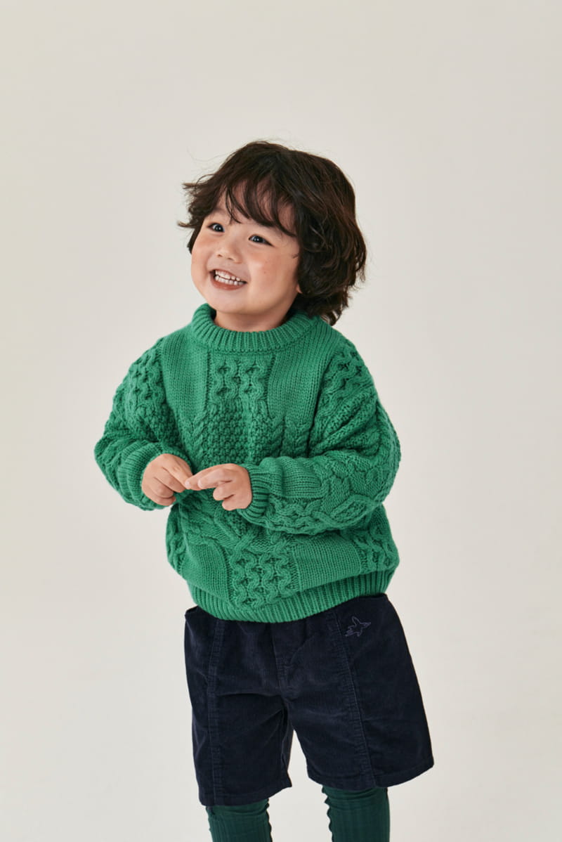 A-Market - Korean Children Fashion - #Kfashion4kids - Cable Knit Tee - 2