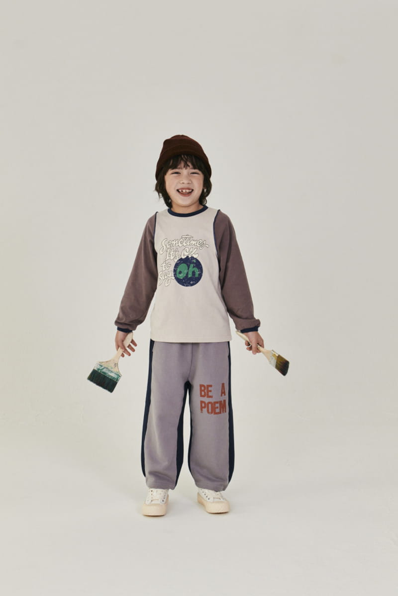 A-Market - Korean Children Fashion - #childofig - Color Half Banding Pants - 10