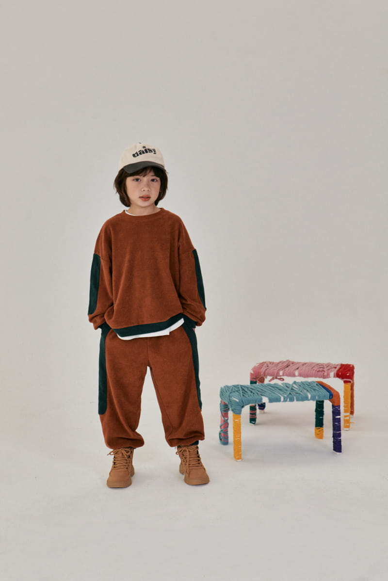 A-Market - Korean Children Fashion - #fashionkids - Terry Sweat Set - 2