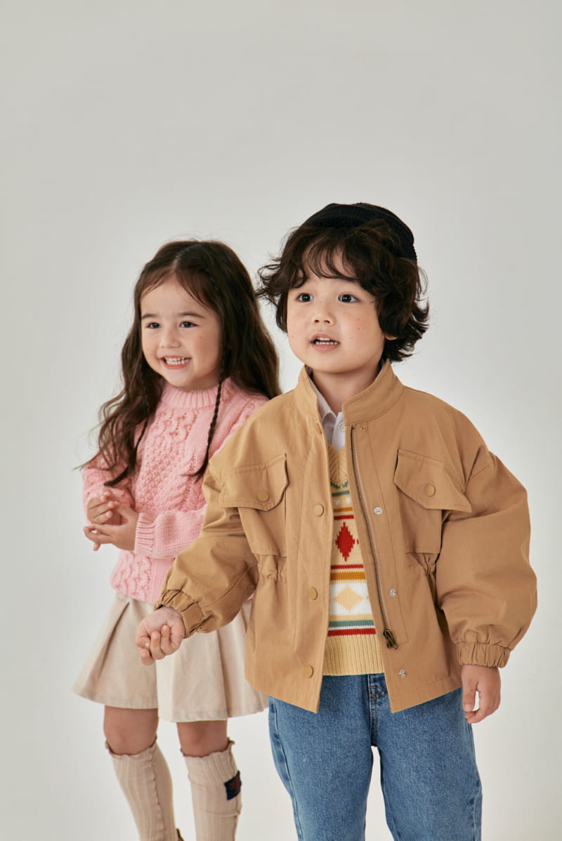 A-Market - Korean Children Fashion - #fashionkids - Cable Knit Tee - 12