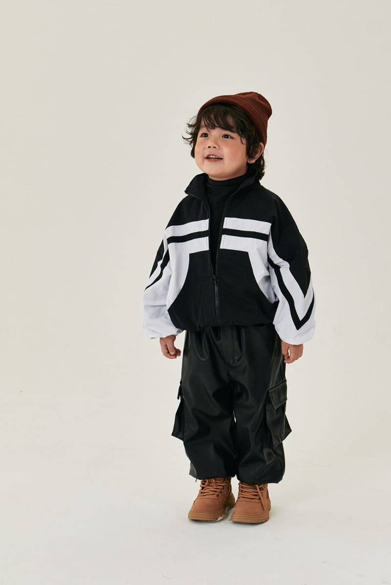 A-Market - Korean Children Fashion - #kidsshorts - Leather Cargo Pants - 6