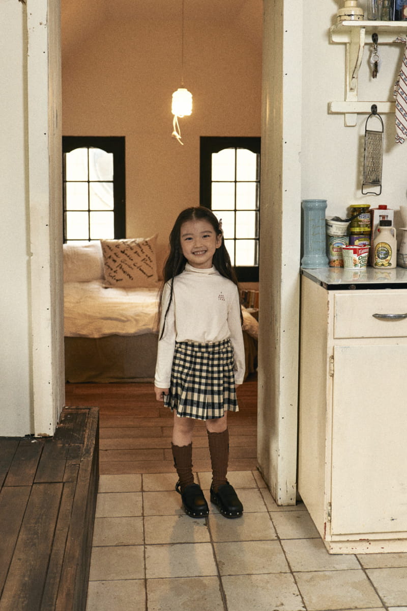 A-Market - Korean Children Fashion - #kidsshorts - Check M Skirt - 2