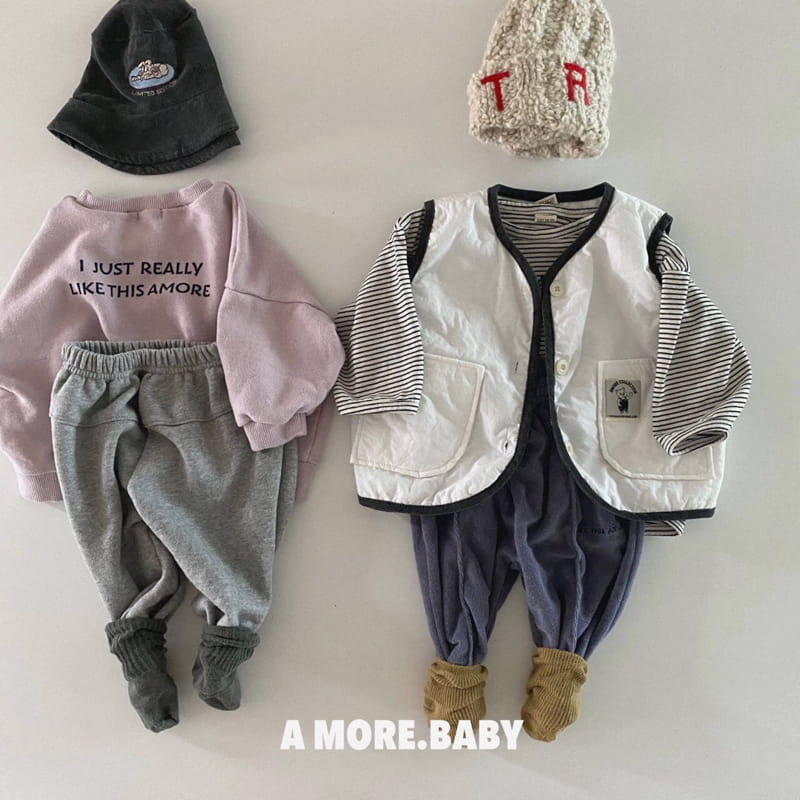 A More - Korean Baby Fashion - #babyfever - Bebe Dis Sweatshirt - 5