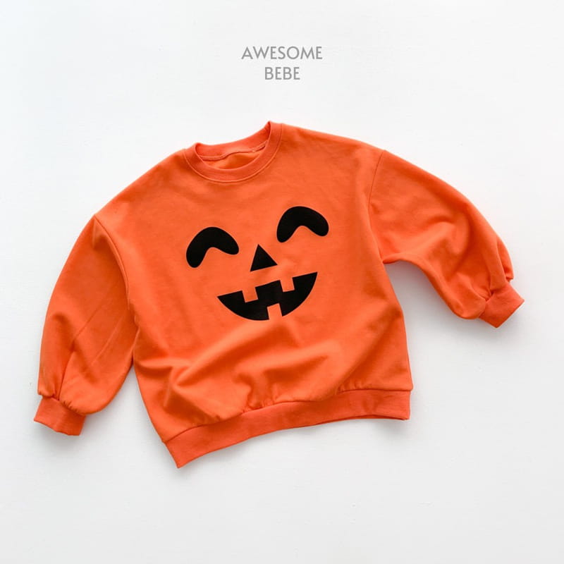 Awesome Bebe - Korean Children Fashion - #Kfashion4kids - Halloween Pimpkin Ghoast Sweatshirt - 9