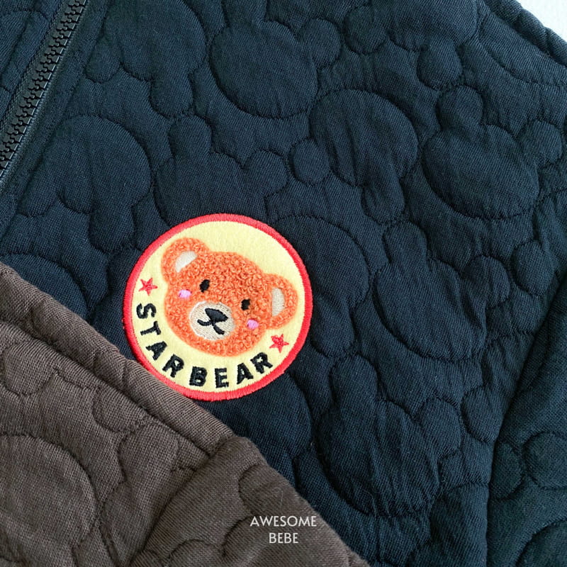 Awesome Bebe - Korean Children Fashion - #childrensboutique - Bear Wapen Zip-up - 5